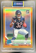 David Montgomery 2019 Panini Donruss Optic #161 Orange 82/199 RC Bears