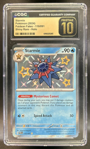 Starmie Paldean Fates #119/091 CGC Pristine 10