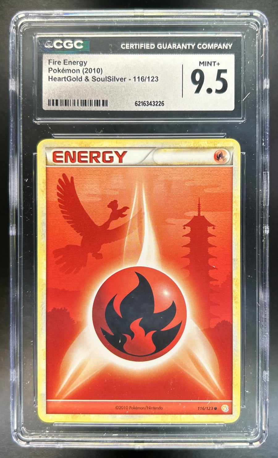 Fire Energy HeartGold & SoulSilver #116/123 CGC 9.5