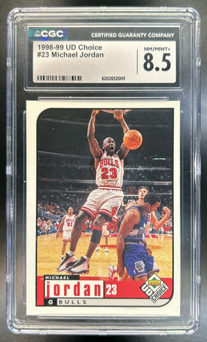 Michael Jordan 1998-99 Upper Deck Choice #23 Bulls CGC 8.5