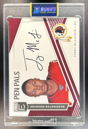 Terry McLaurin 2019 Panini Donruss Elite #PP-TM Pen Pals Auto RC Redskins