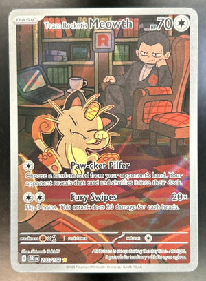 Team Rocket's Meowth Destined Rivals #203/182