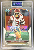 Jordan Addison 2022 Bowman University Chrome #36 Prospect Auto RC Trojans
