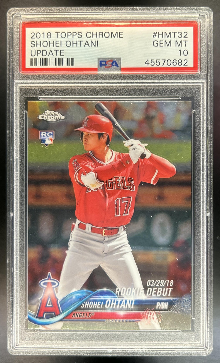 Shohei Ohtani 2018 Topps Chrome Update #HMT32 RC Angels PSA 10