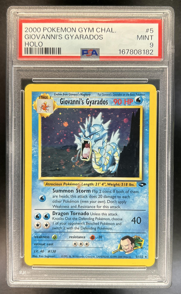Giovanni's Gyarados Gym Challenge #5/132 PSA 9