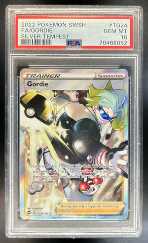 Gordie Sword & Shield Silver Tempest #TG24/TG30 Trainer Gallery PSA 10