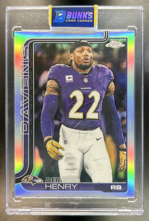 Derrick Henry 2025 Topps Chrome #25 Image Variation SP Ravens