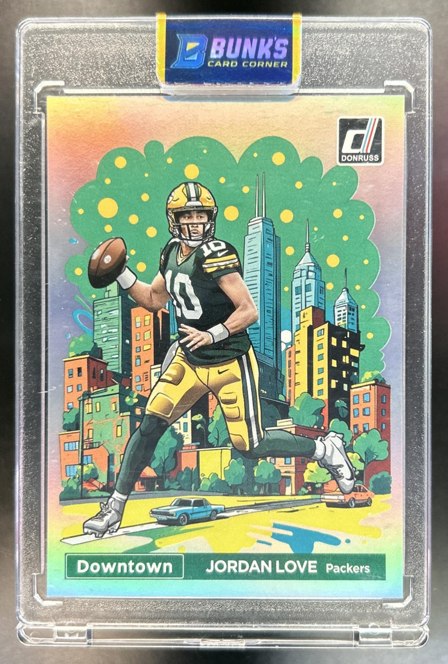 Jordan Love 2024 Panini Donruss #5 Downtown! SSP Packers