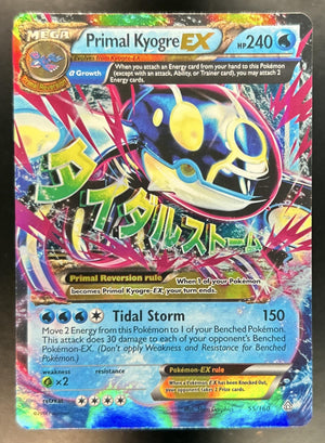 Primal Kyogre XY Clash #55/160 LP & Crease