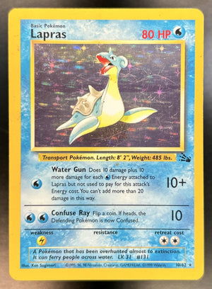 Lapras Fossil #10/62 Holo LP/MP