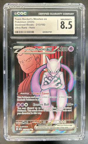 Team Rocket's Mewtwo ex Destined Rivals #213/182 CGC 8.5