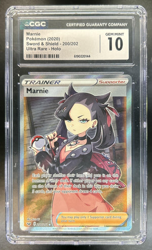 Marnie Sword & Shield #200/202 CGC 10