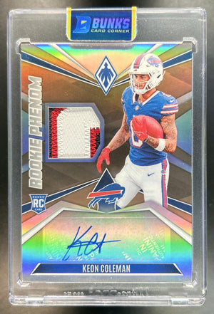 Keon Coleman 2024 Panini Phoenix #RPJA-KCN Rookie Phenom Jerseys Auto Bronze 33/33 MEM RC Bills