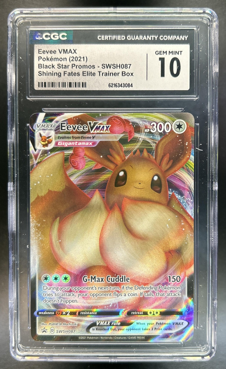 Eevee VM Sword & Shield Black Star Promos #SWSH087 2020 CGC 10