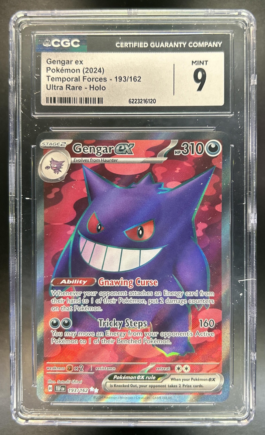 Gengar ex Temporal Forces #193/162 CGC 9