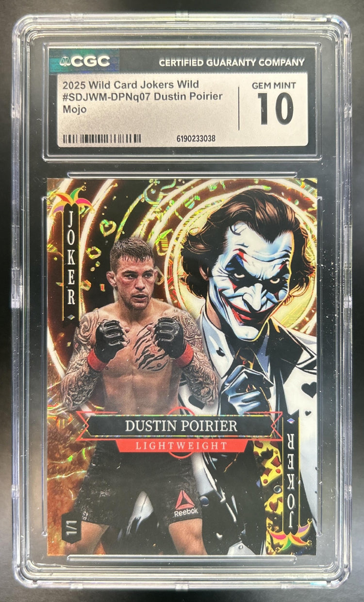 Dustin Poirier 2025 Wild Card Jokers Wild Mojo CGC 10