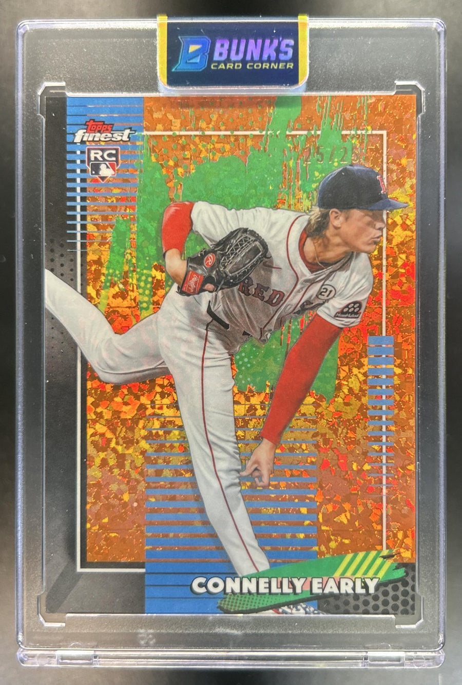 Connelly Early 2026 Topps Finest #56 Orange Mini-Diamond Refractor 25/25 Bookend RC Red Sox