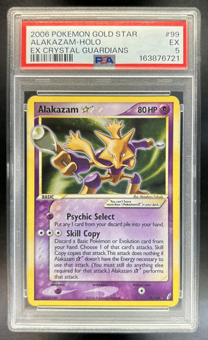 Alakazam EX Crystal Guardians #99/100 Holo PSA 5