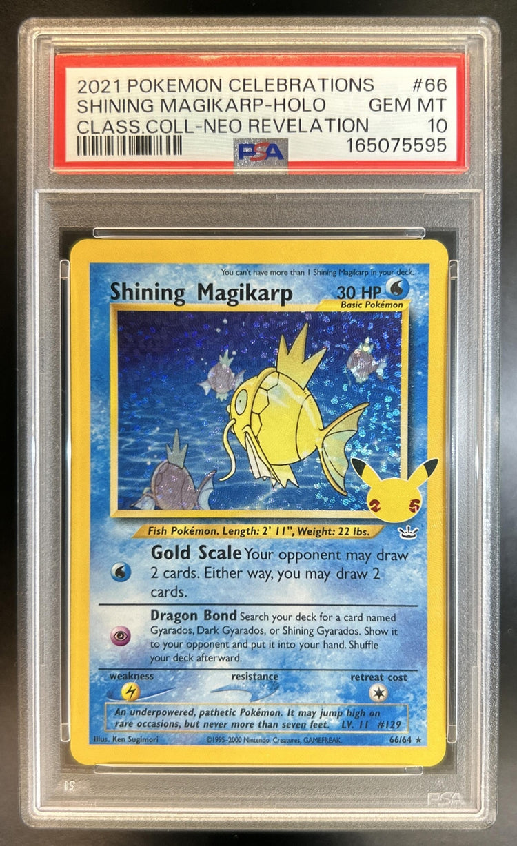 Shining Magikarp Celebrations #66/64 Classic Collection PSA 10