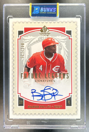 Brandon Philips 2009 SP Legendary Cuts #FL-BP Auto 42/125 Reds