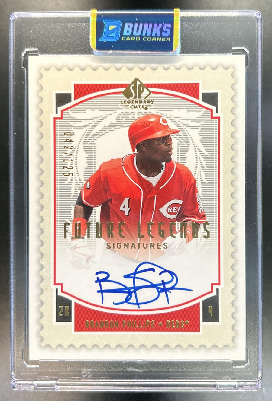 Brandon Philips 2009 SP Legendary Cuts #FL-BP Auto 42/125 Reds