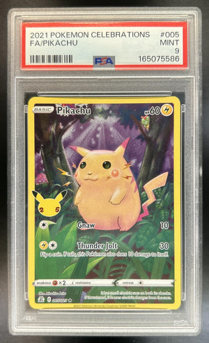 Pikachu Sword & Shield Celebrations #005/025 Holo PSA 9
