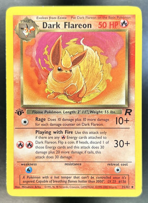 Dark Flareon Team Rocket First Edition #35/82 LP