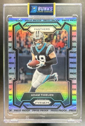 Adam Thielen 2023 Panini Prizm #37 Press Proof Panthers