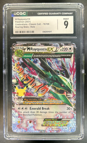 M Rayquaza XY Roaring Skies #76/108 Holo CGC 9