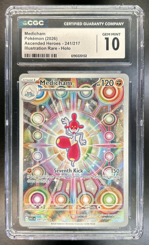 Medicham Ascended Heroes #241/217 Illustration Rare CGC 10