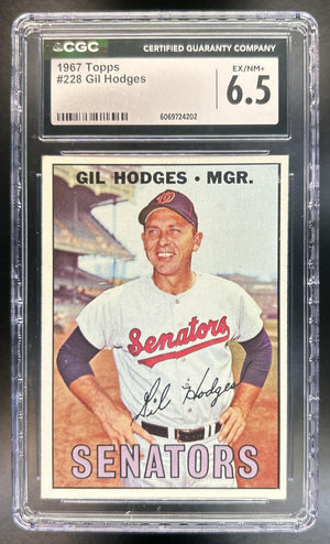 Gil Hodges 1967 Topps #228 Senators CGC 6.5