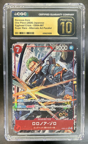 Roronoa Zoro Adventure on Kami's Island JP #EB04-007 Alternate Art CGC Pristine 10