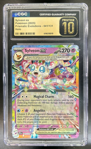 Sylveon ex Prismatic Evolutions #041/131 Promos CGC Pristine 10