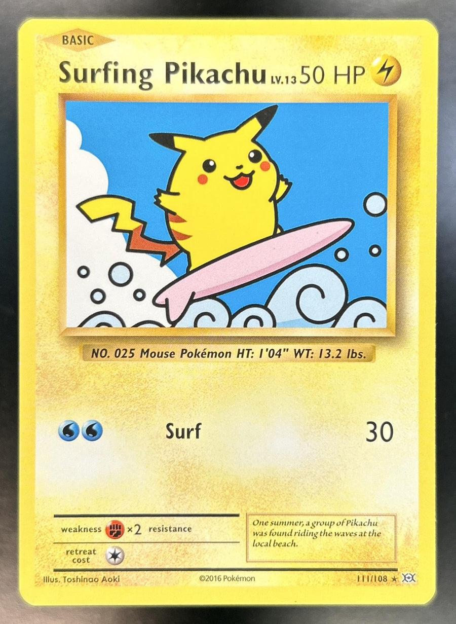 Surfing Pikachu front image