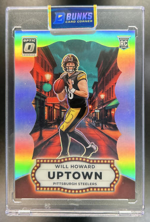 Will Howard 2025 Panini Donruss Optic #25 Uptown RC SSP Steelers