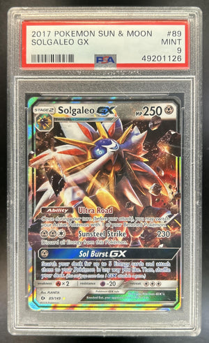 Solgaleo Sun & Moon #89/149 Holo PSA 9