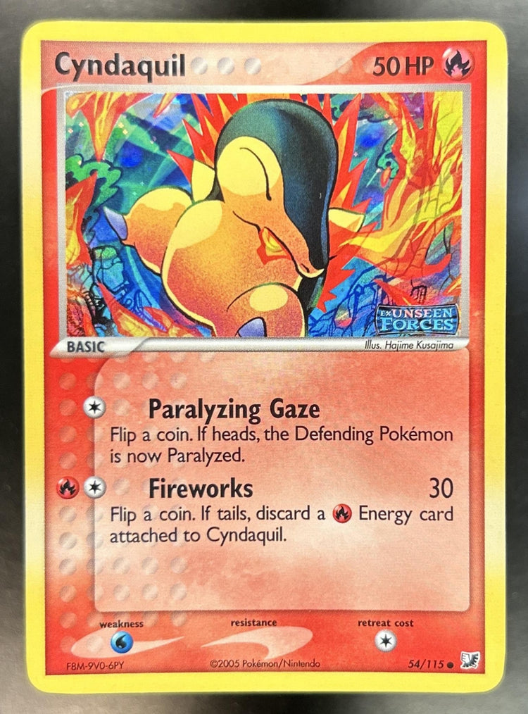 Cyndaquil EX Unseen Forces #54/115 LP