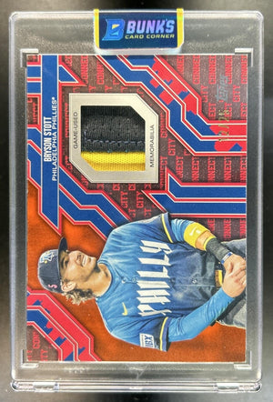 Bryson Stott 2025 Topps #CC2-BS City Connect Swatch Relics Series 12/25 MEM Phillies
