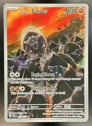 Paldean Tauros Scarlet & Violet Paldea Evolved #218/193 Illustration Rare