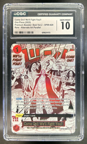 Come On!! We'll Fight You!! The Best Vol. 2 #OP09-020 CGC 10