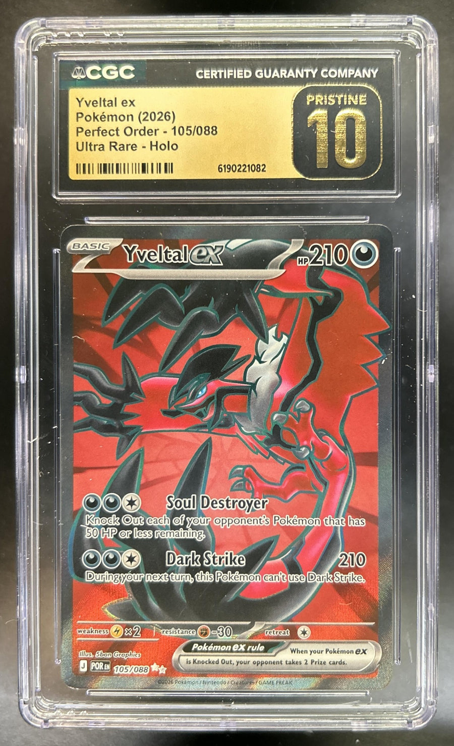 Yveltal ex front image