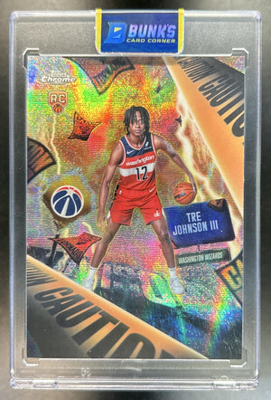 Tre Johnson III 2025-26 Topps Chrome #AD-6 Advisory RC SSP Wizards