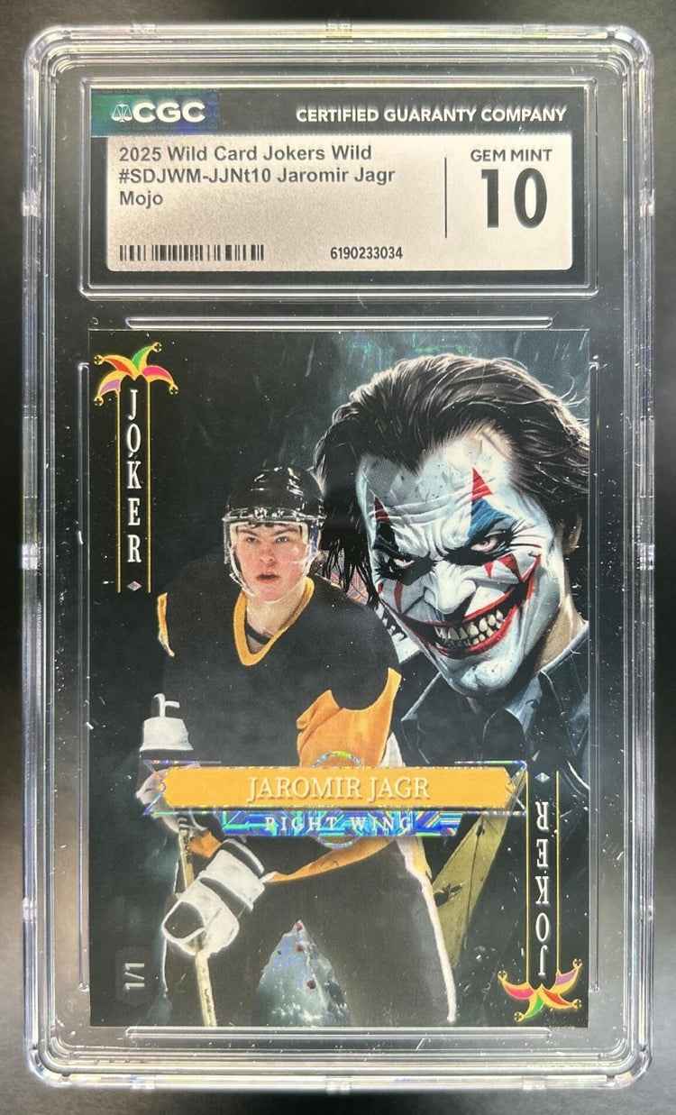 Jaromir Jagr 2025 Wild Card Jokers Wild Mojo CGC 10