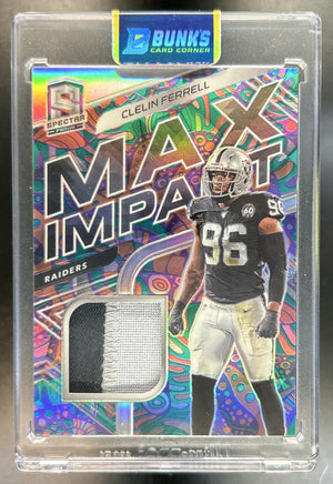 Clelin Ferrell 2020 Panini Spectra #7 Max Impact Psychedelic 5/5 MEM Raiders