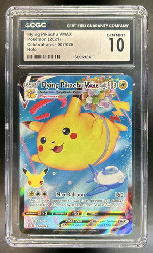 Flying Pikachu VM Sword & Shield Celebrations #007/025 CGC 10