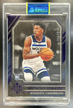 Anthony Edwards 2020-21 Panini Chronicles #339 Purple 29 RC Timberwolves