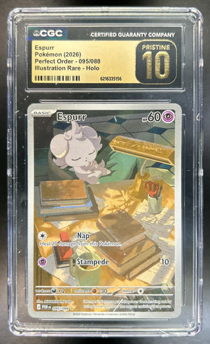 Espurr Perfect Order #095/088 Illustration Rare CGC Pristine 10