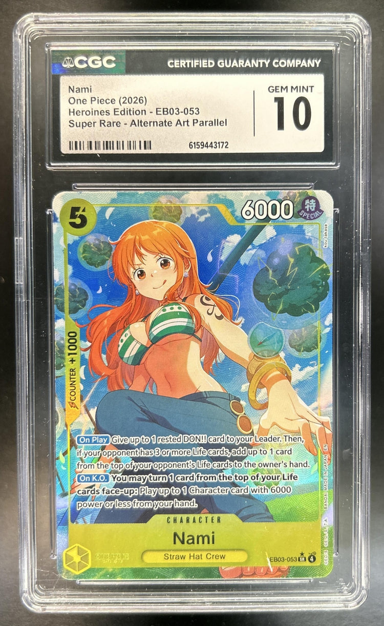 Nami Heroines Edition #EB03-053 Super Rare CGC 10