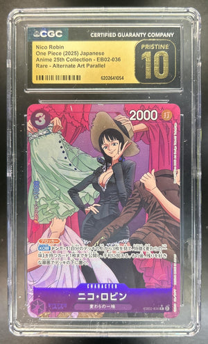 Nico Robin Anime 25th Collection #EB02-036 Alternate Art CGC 10