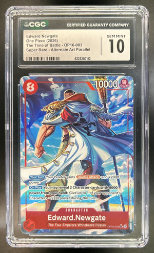 Edward.Newgate The Time of Battle #OP16-003 Super Rare CGC 10